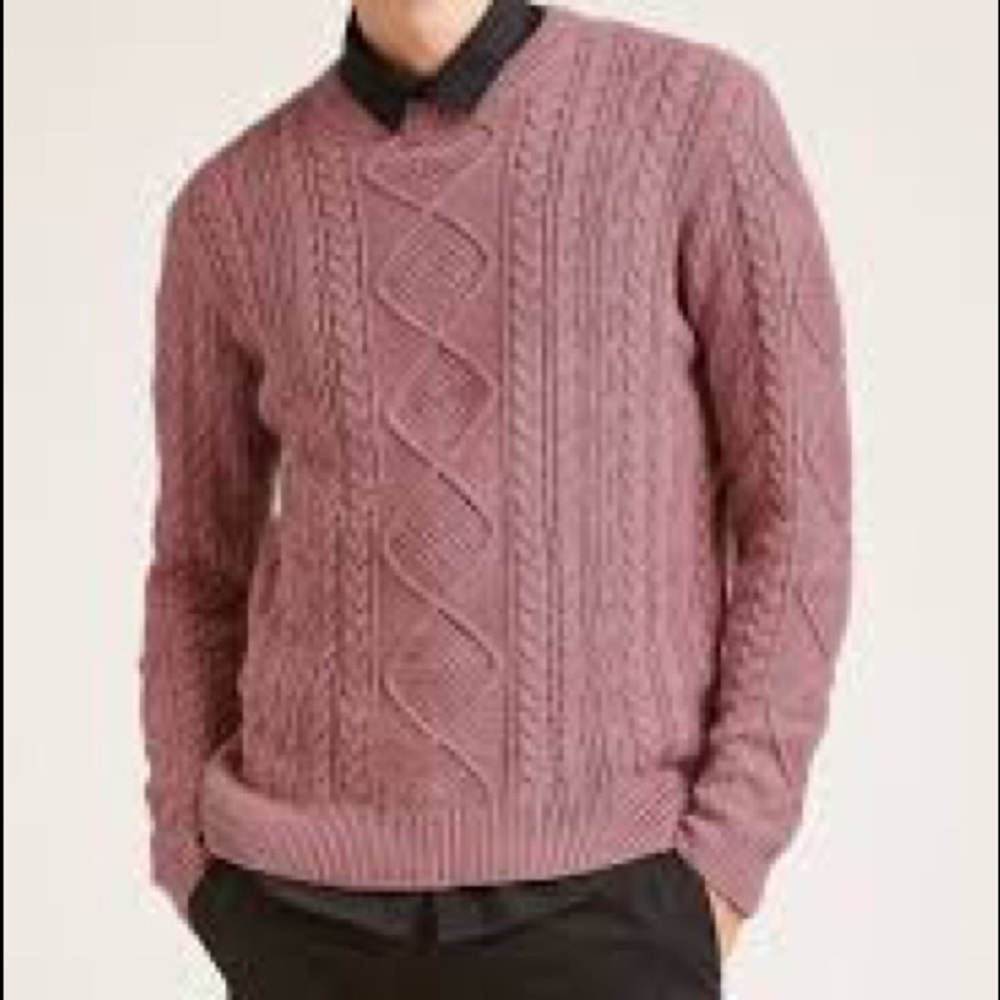 Cable knit fisherman sweater